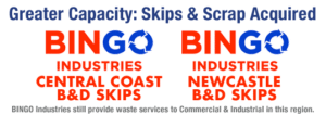 Bingo-Aquisition-Image2 skips and scrap have greater capacity having acquired bingo industries skip bins central coast